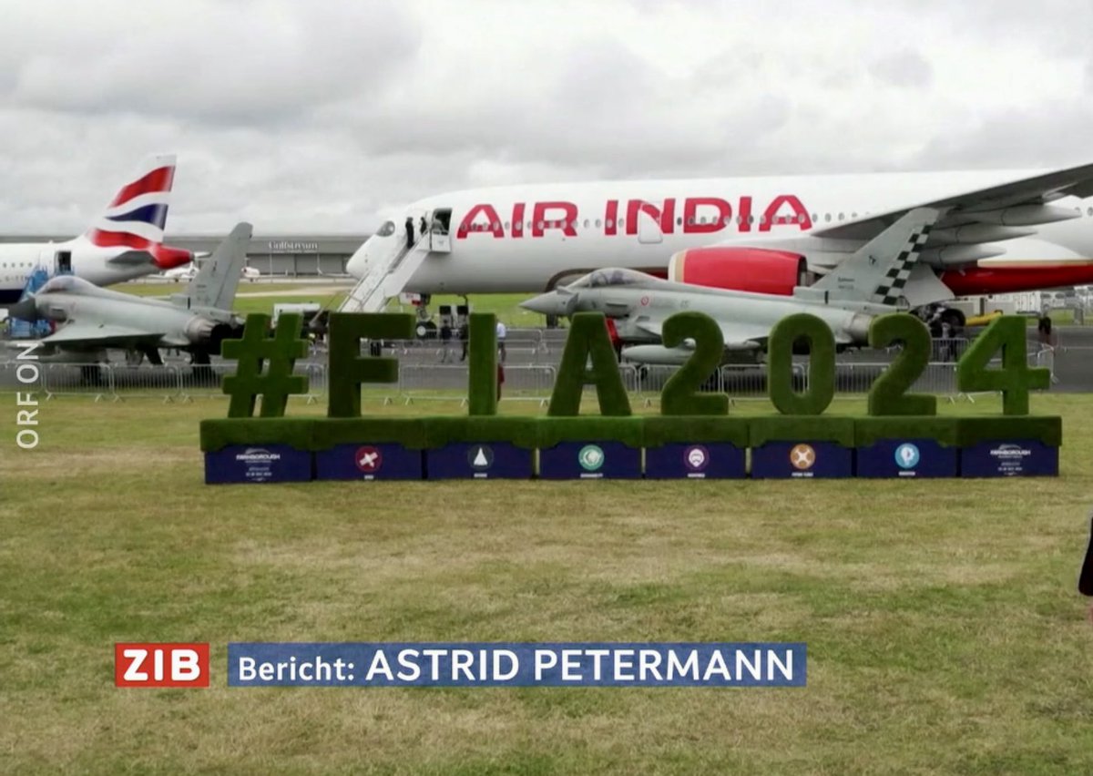 #TVwork today with Astrid Petermann from ORF about the Farnborough International #airshow and aircraft orders from Airbus and Boeing for ZiB 1

on.orf.at/video/14235737…

<a href="/ORF/">ORF</a> <a href="/Airbus/">Airbus</a> <a href="/Boeing/">The Boeing Company</a> <a href="/IATA/">IATA</a>