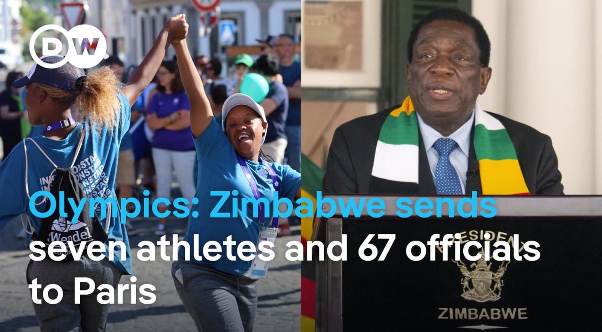 The world media is once again having a laugh at the expense of Zimbabwe after it sent 67 officials to the Paris Olympics and only 7 athletes.

The officials include the country’s Vice President, General Constantino Chiwenga, his wife, and the country’s sports minister, Kirsty