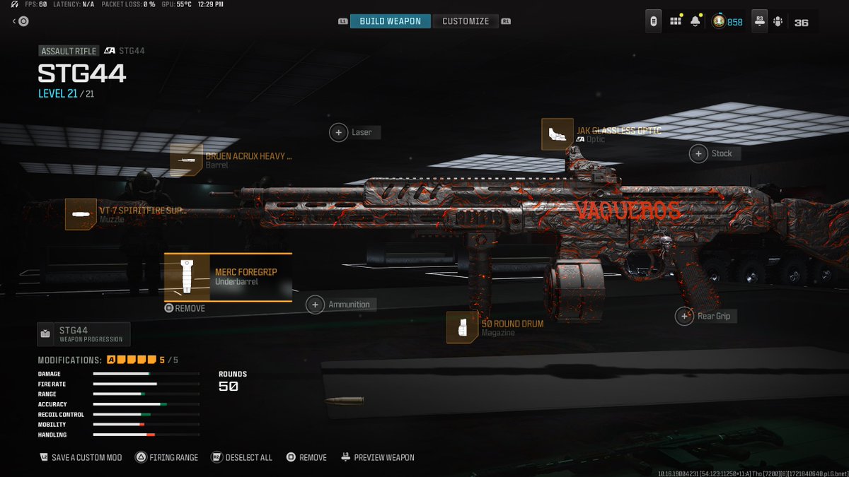 BigKennyGaming's tweet image. META build for the STG44. Sheesh. 🔥
#warzone #metabuild