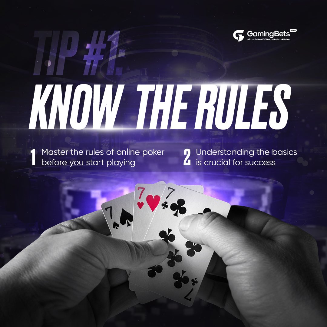 Gamingbetss's tweet photo. Want to play poker like a pro? Check out our top 3 tips to boost your game! 🃏💪 #PokerTips #GamingBets https://t.co/Ll1DT3pZ53