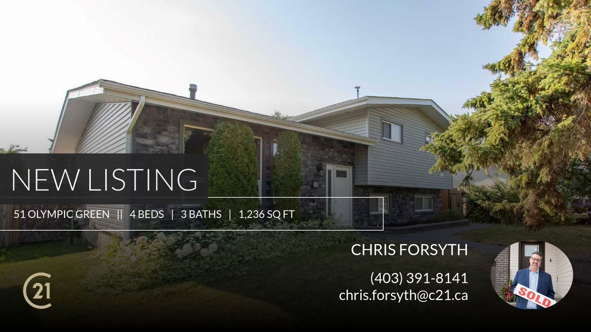 📍 New Listing 📍 Take a look at this fantastic new property that just hit the market located at 51 Olympic Green in Red Deer. Reach out here or at (403) 391-8141 for more information!

Listed by Pam Warner

Chris Forsyth - Realt... homeforsale.at/51_OLYMPIC_GRE…