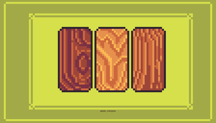 Neku_Hologram's tweet photo. A #set of #woodsamples for @Pixel_Dailies #pixel_dailies https://t.co/CUDCMq3zSR