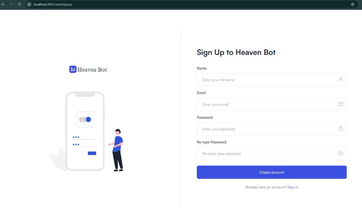 The development of our admin panel for our utility 3 (P2P USDT decentralized exchange bot) has started,

 I will get an estimate on the time tomorrow. 

Once it is developed we will transfer to another server and rename the bot, use a proper icon to brand it well.

Also as of