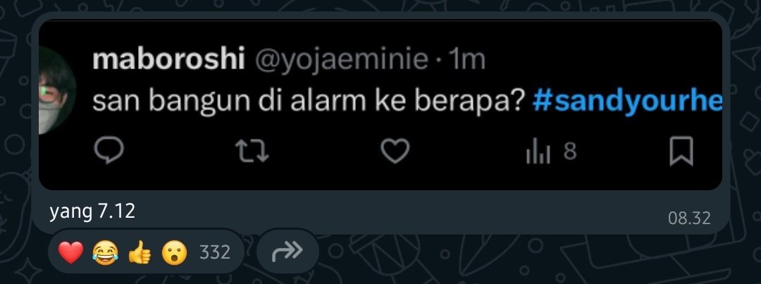 nnabiladani's tweet photo. masih menjadi misteri kenapa banyak orang sulit bangun pada alarm pertama 🤔 #sandyourheart https://t.co/cX938Uae4T