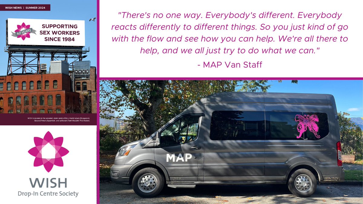 WISHvancouver's tweet photo. The legendary #MAPVan hit the road in 2004, and has been providing reliable community service to a diverse community of street-based #SexWorkers for over two decades! Read why the MAP Van is so important to participants, in the latest WISH newsletter:
https://t.co/4OMBjFECFK https://t.co/JxvGBCGAiE