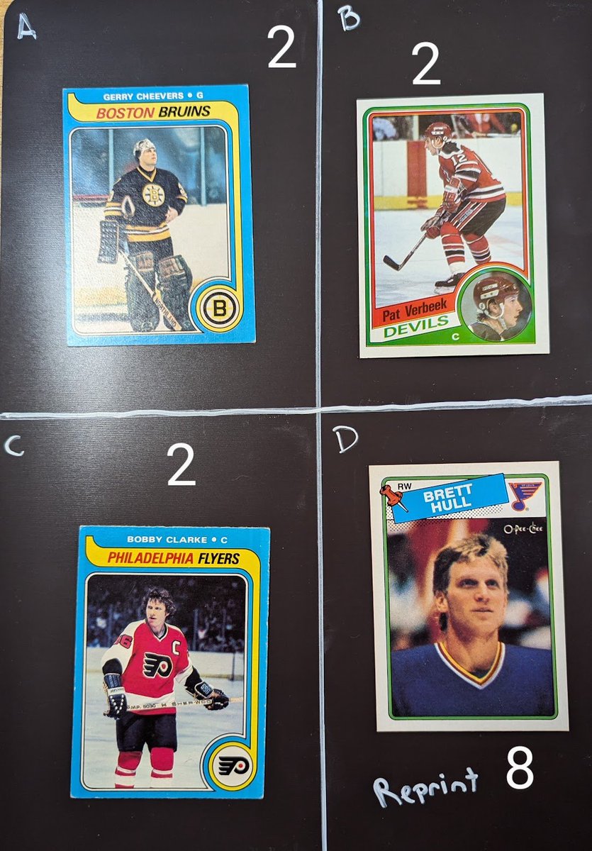 IraKates's tweet image. #StackAttack Lot 12

Brett Hull Rookie is stamped reprint on the back