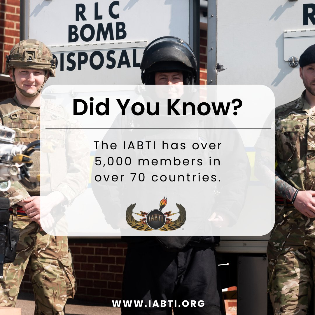 IABTI's tweet photo. Did You Know? The IABTI is a global community of over 5,000 members from over 70 countries! 💥 We're committed to harnessing our diverse expertise to enhance our initiatives, training opportunities, and collaborative efforts aimed at impacting the explosives industry worldwide. https://t.co/NyjJ5NRuEz