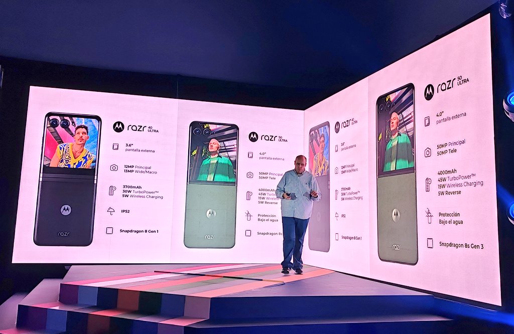 Al3x_reporter's tweet photo. Esta tarde @MotorolaMX presentó en 🇲🇽 sus #razr50 y #razr50Ultra con #InteligenciaArtificial integrada. 

Les contaremos más detalles en @dpl_tech

 #HelloMoto https://t.co/Fvy23NvImK