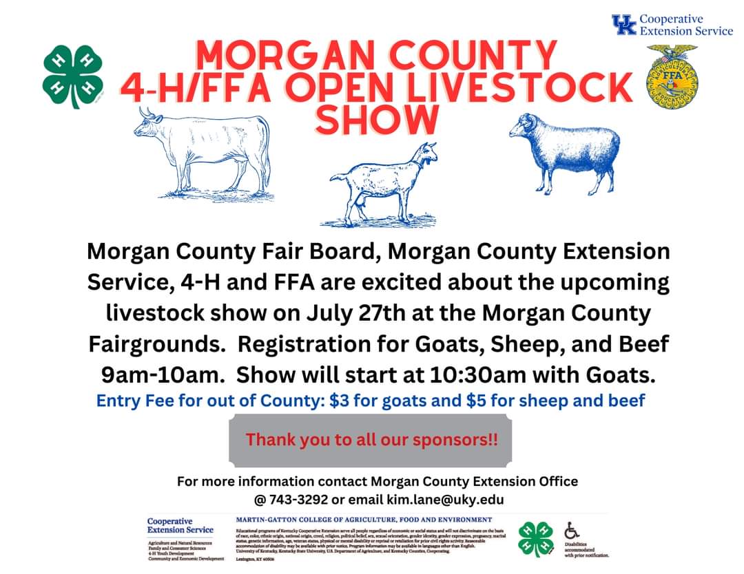 realappalachian's tweet photo. Saturday will be a great day for our youth to show off their livestock they've been raising. Come out and support some of the hardest working youth you will ever see! https://t.co/OxMiH3DXmQ