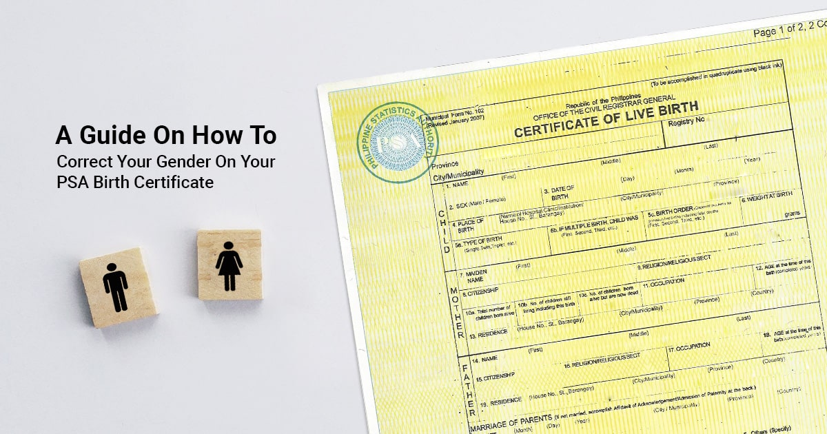 PSAHelpline's tweet photo. How do you correct your gender on your PSA birth certificate? Does this type of corrections need to undergo a court proceeding? Read this blog to find out. https://t.co/5LO4bq2qSq #GenderCorrection #BirthCertificate #PSA #correction #guide https://t.co/iGxnyIO1YT