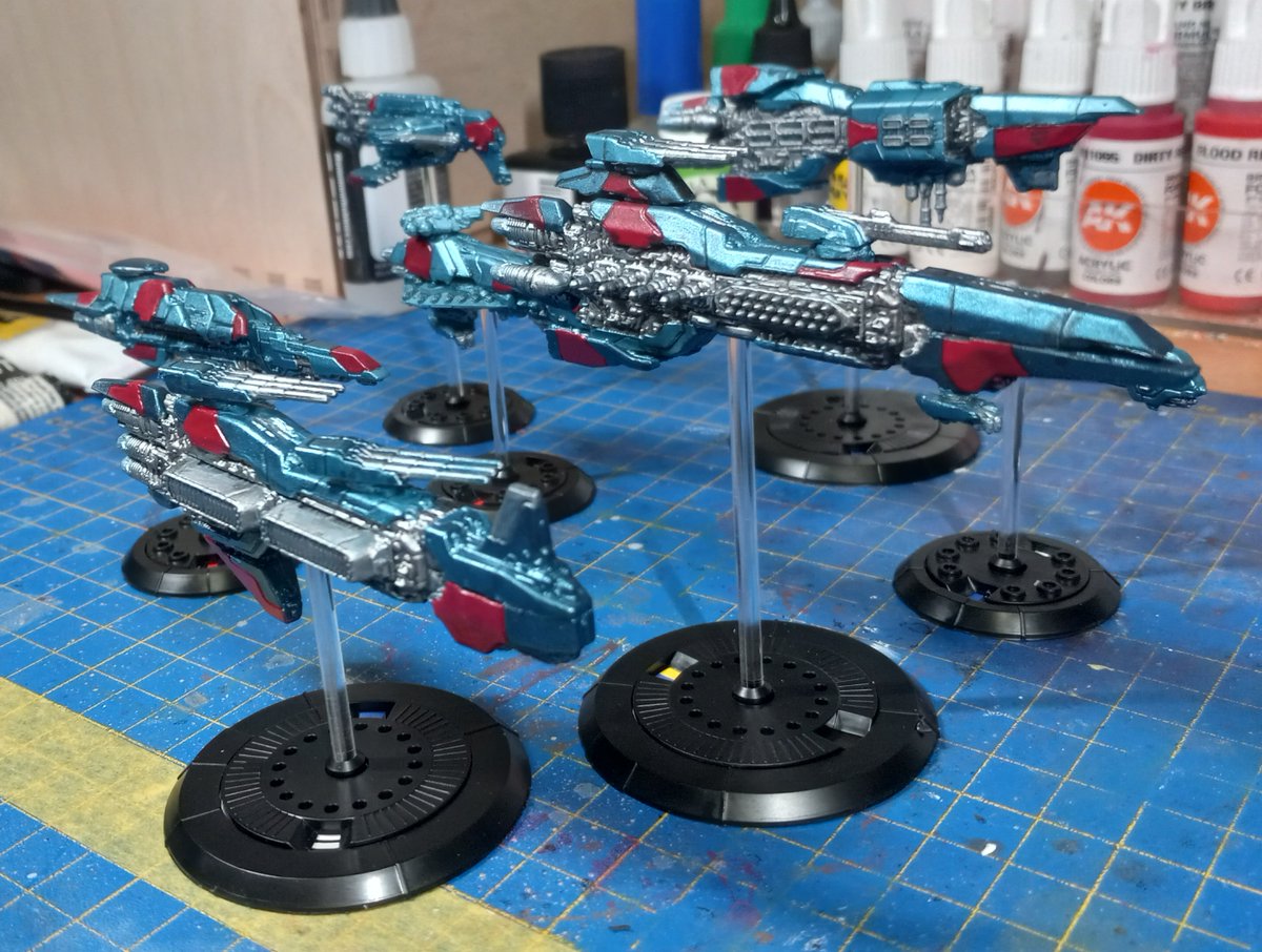 SpazzieL's tweet image. more drop fleet commander done, the merchant navy. #dropfleet #Hobby