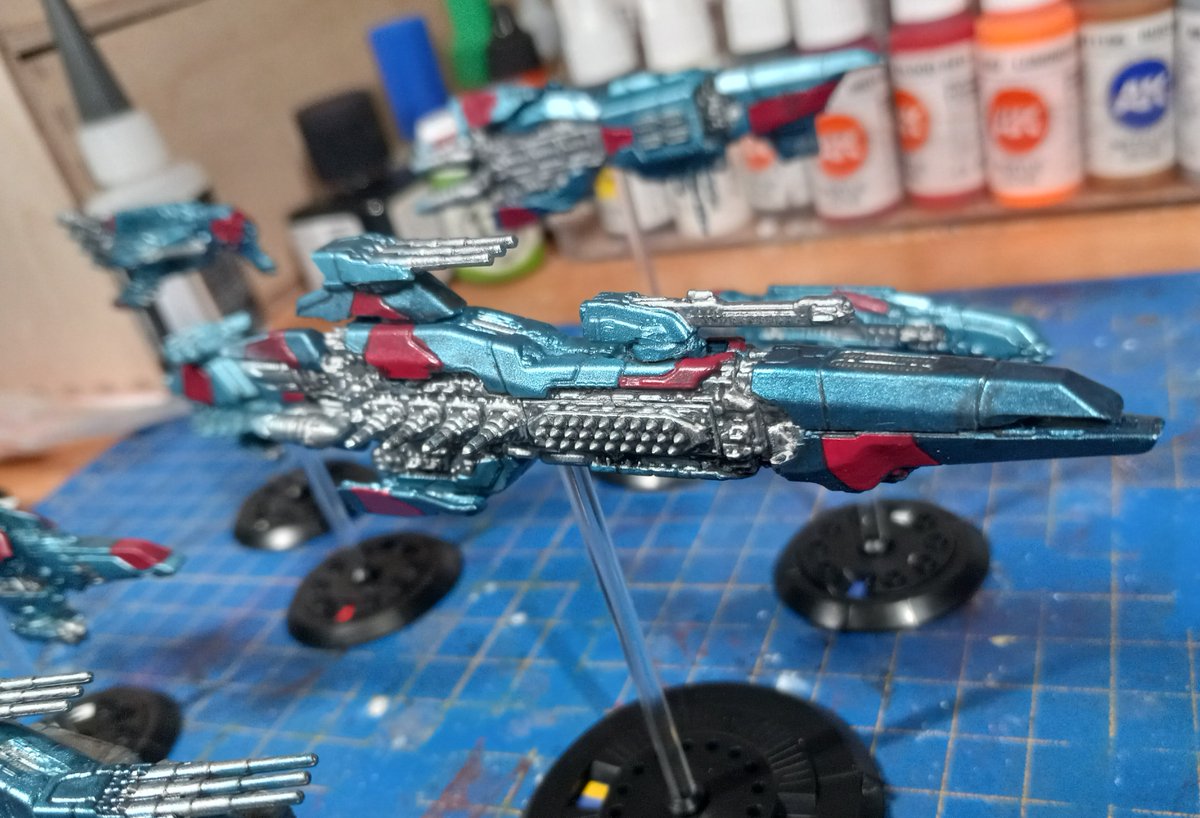SpazzieL's tweet image. more drop fleet commander done, the merchant navy. #dropfleet #Hobby