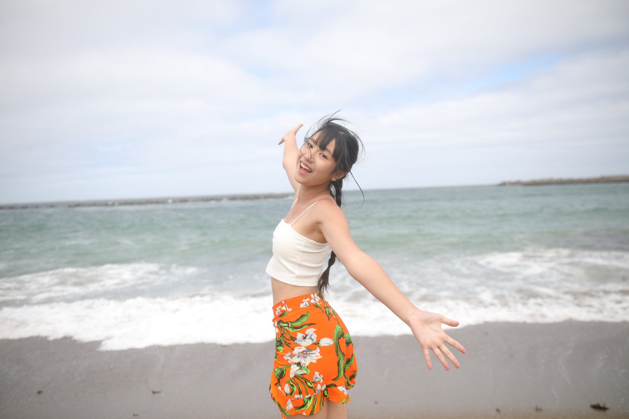 *今日も海の上* 4K前面展望】夏の海辺を快走！入道雲を追いかけて爽やかな石見
