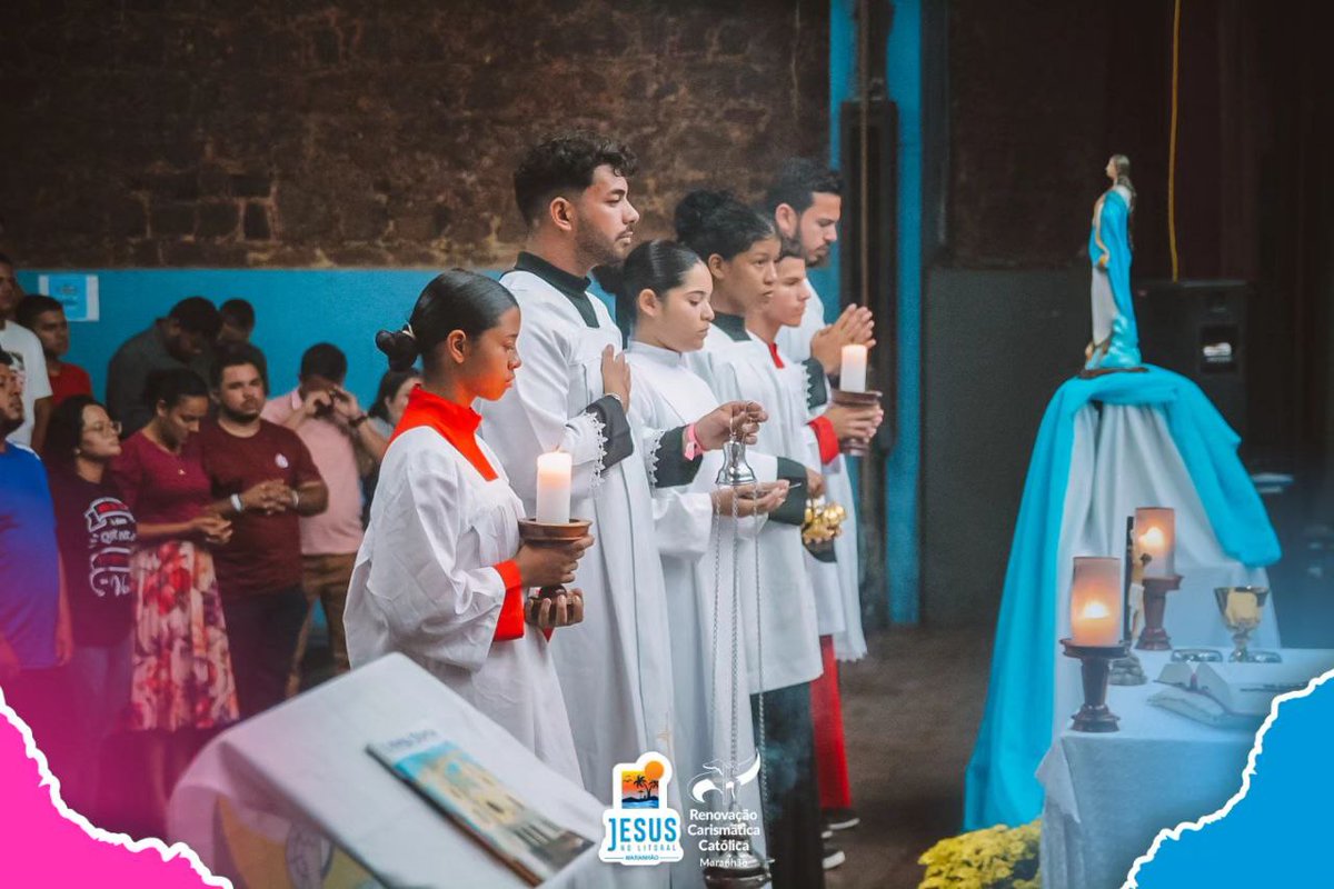 rccma's tweet photo. No domingo tivemos a Santa Missa de encerramento da missão Jesus no Litoral 2024.
Um momento de gratidão e felicidade por mais uma missão cumprida.
A juventude carismática católica da RCC Maranhão cumpriu a missão de anunciar o amor de Cristo Jesus. 
🩷💙🩷💙
#RccMaranhaoOficial https://t.co/u1sCLZwfhS