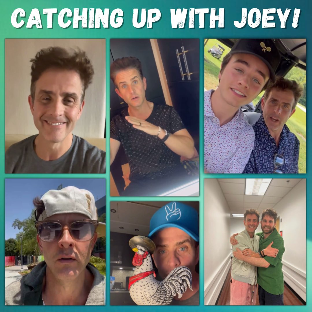 nkotbnews's tweet photo. Catching up with Joey https://t.co/r3HcugMs6B https://t.co/LghxtLh6OW