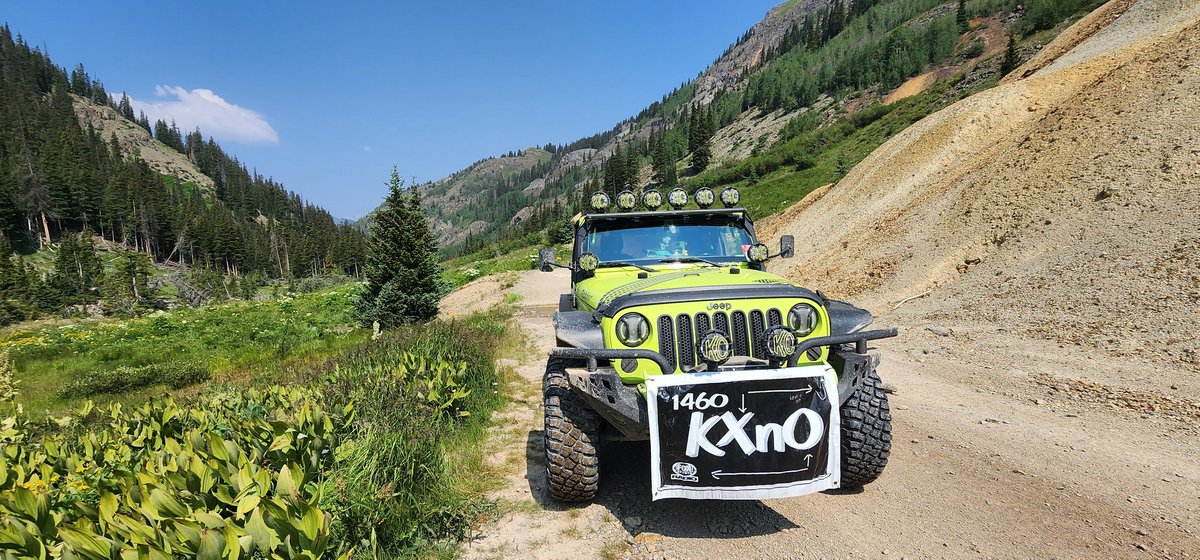 JeepstudMS's tweet image. Gotta give the @KXnOdrive a little love! @Sean23Roberts
Thanks to @HeatherRadio for the material to make the banner! #alpineloop #engineerpass #cinnamonpass #californiapass #hurricanepass #corkscrewgulch