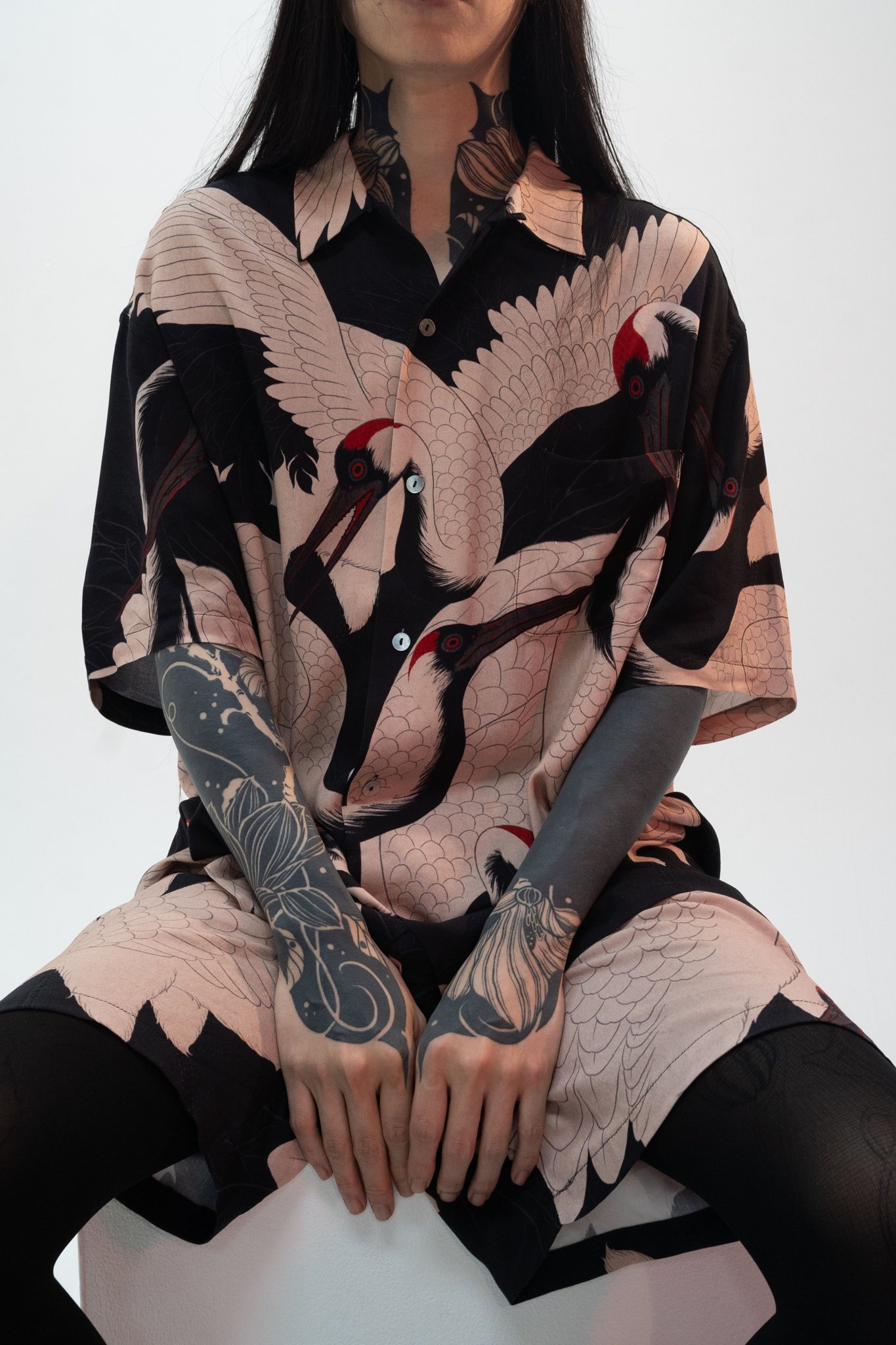 期間限定 GAKKIN × BUDSPOOL 上下セットアップ 赤目鶴 L GAKKIN on X 