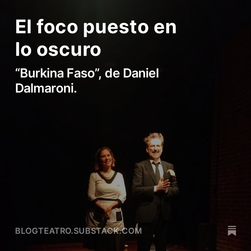 Salió la última edición del newsletter sobre teatro
blogteatro.substack.com/p/el-foco-pues…