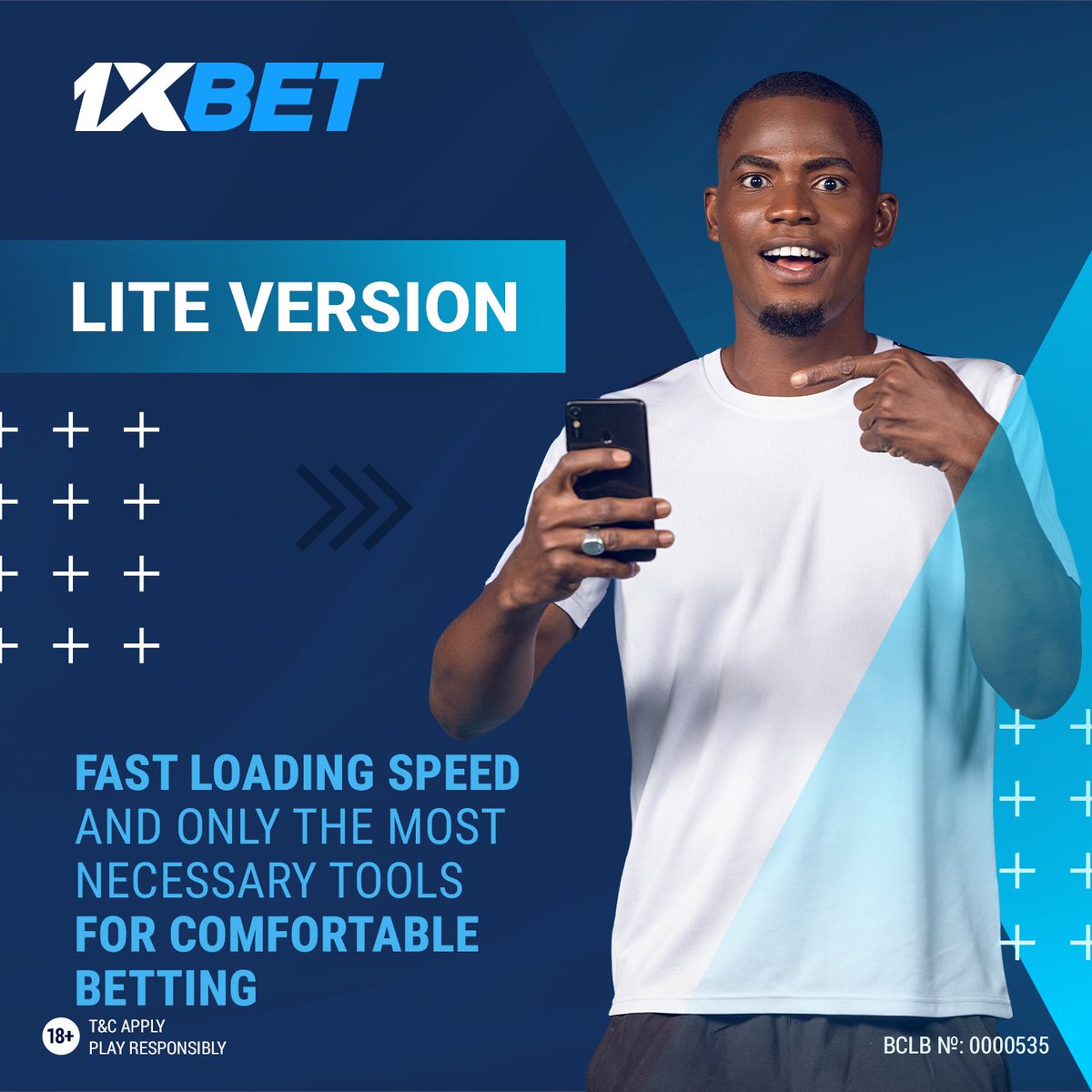 1xbetkenya_'s tweet image. Light version of the 1XBET website
This is an ideal solution for those who value speed and convenience.

All the necessary tools for comfortable betting are now in an easy and fast format. Try the light version of the 1XBET website today!

#1XBET #LiteVersion #ComfortableBetting