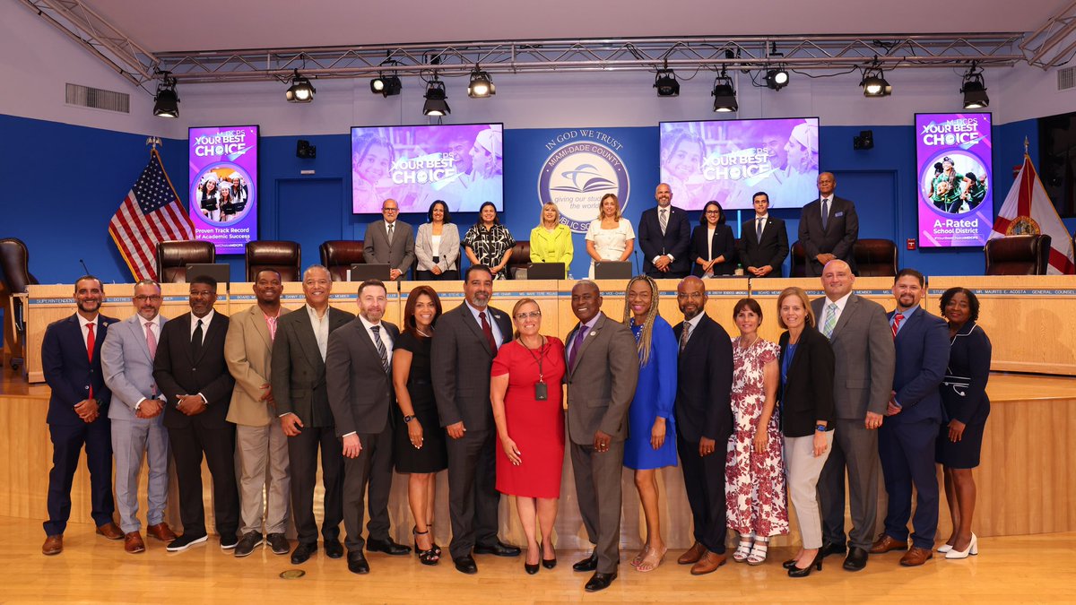 Exciting news! For the fifth year in a row, <a href="/MDCPS/">Miami-Dade Schools</a> is an A-rated district! We’re proud to be in the top 10 (ranked #8) out of 67 districts and celebrate our top performance in all five proficiency areas. Special congratulations to our newly A-rated schools! #YourBestChoiceMDCPS