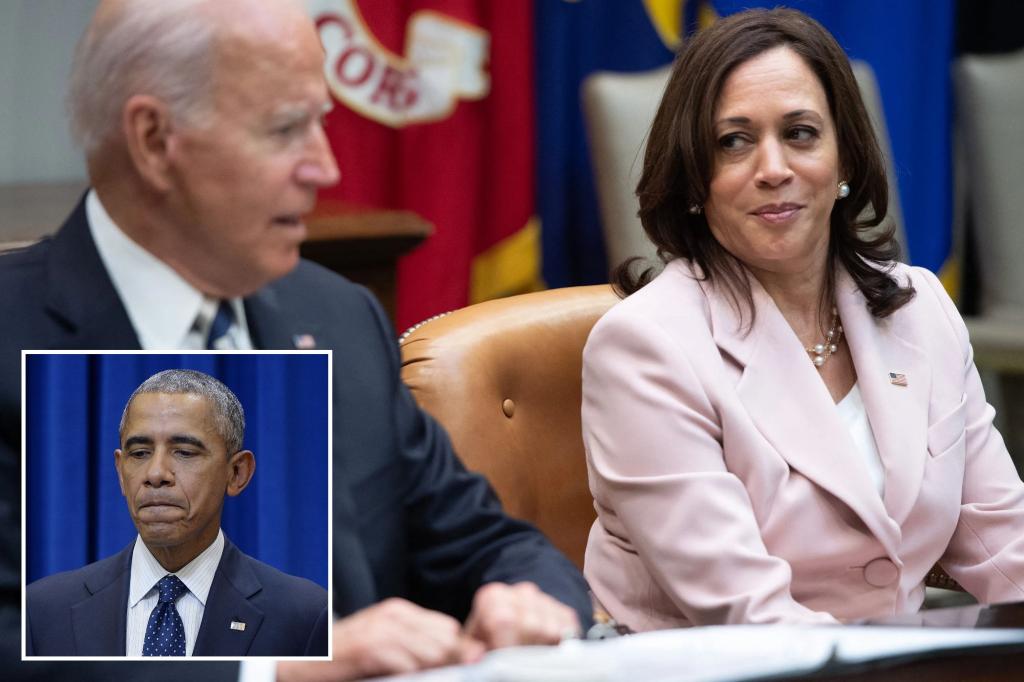nypost's tweet photo. Obama doesn’t believe Kamala Harris can beat Trump, which is why he hasn’t endorsed her: Sources https://t.co/9sg9riOc4V https://t.co/FA6jCQkJgq