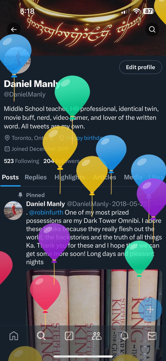 Daniel Manly tweet media