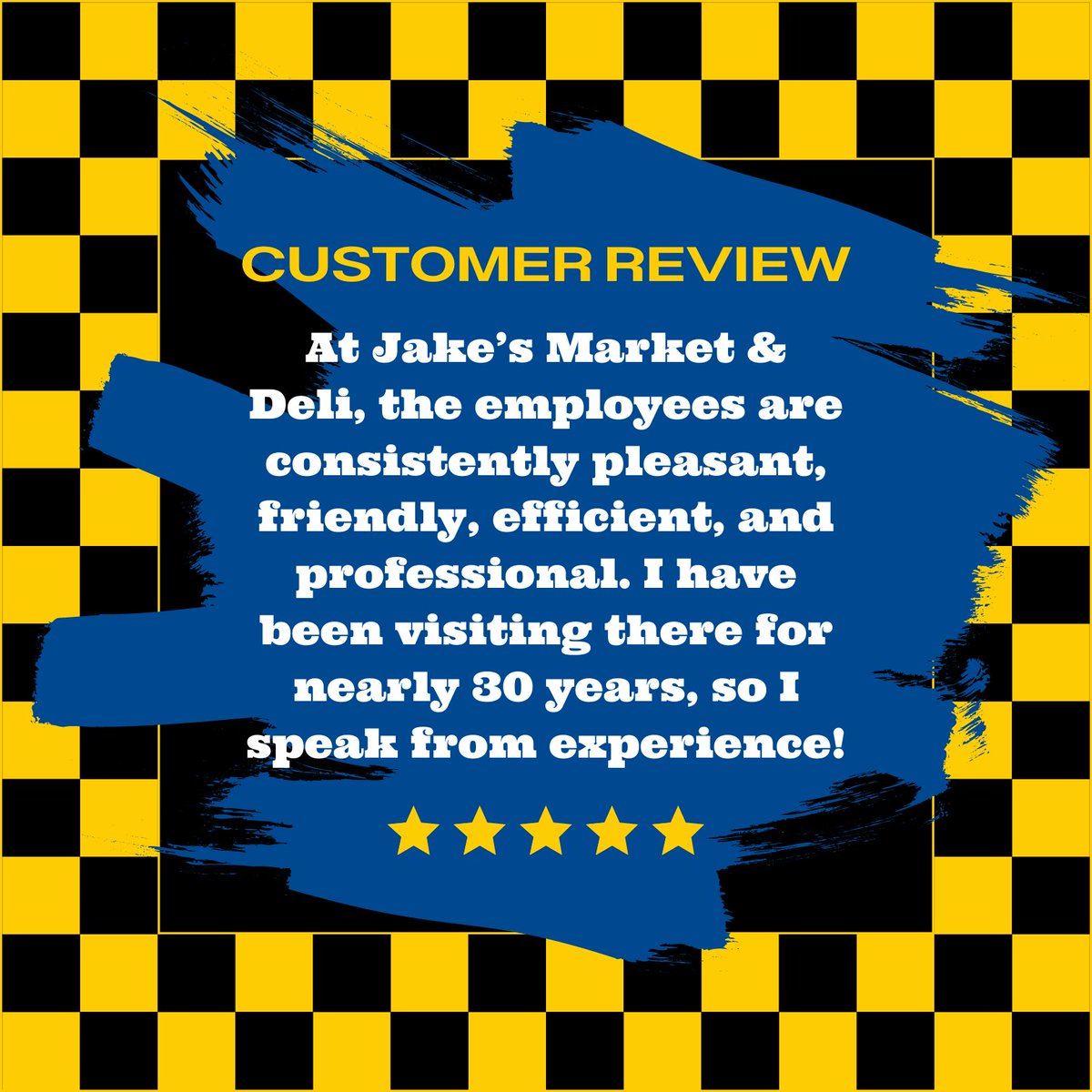 Your feedback fuels us! ⛽ Thank you to this customer who took the time to share their experience at Jake's Market &amp; Deli. We appreciate you more than you know!

Haven’t left a review yet? Join the conversation and let us know how we’re doing! 💬

#ShopLocal #LocalMarket