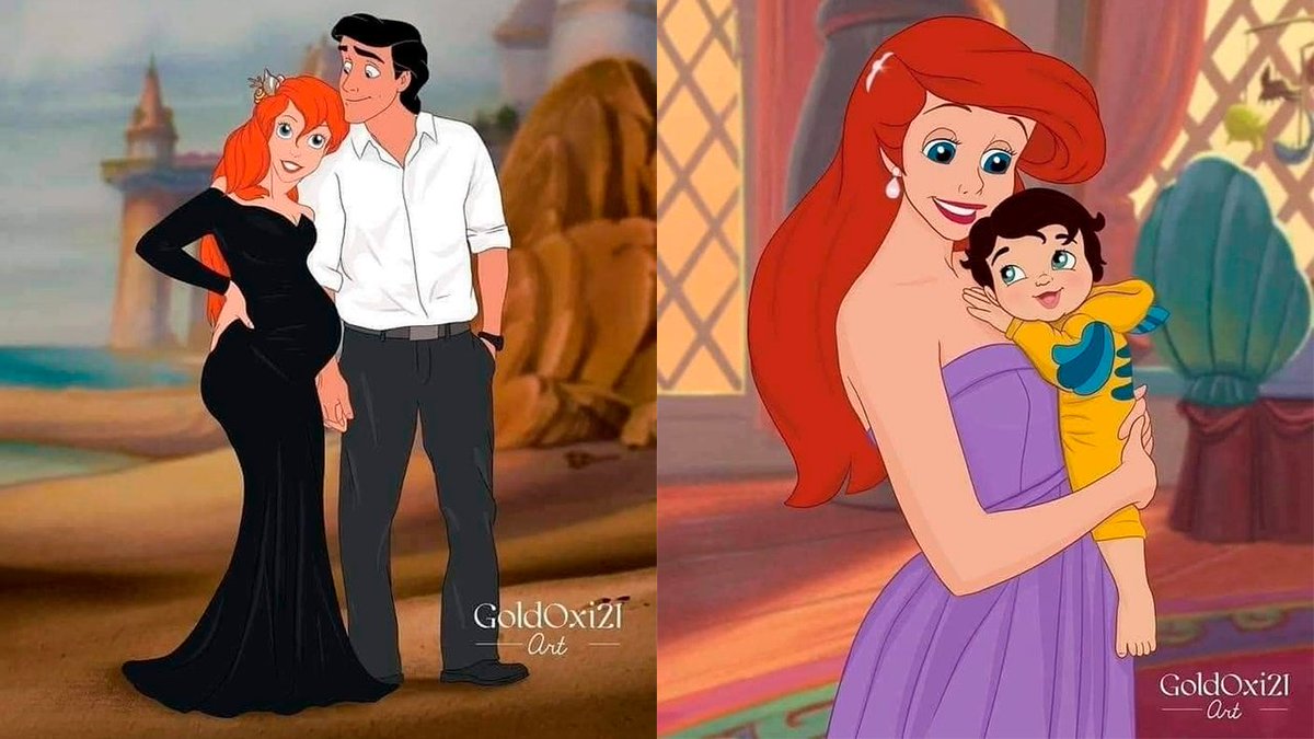 Princesas Disney embarazadas., image size:1200x675