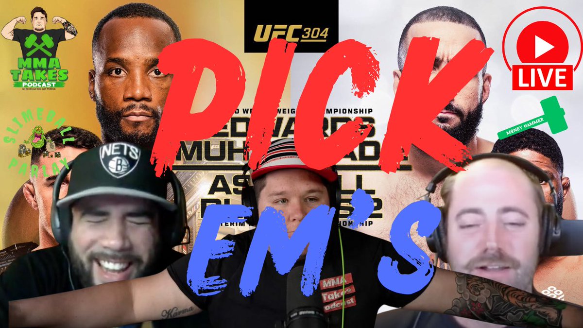 BrianPetrieMMA's tweet image. Live tomorrow 7PMET with my guys @Timtacious10 @Datplaybeezy for #UfC304 Pick EM’s. Can’t wait for this one boys.