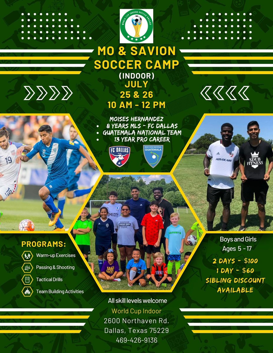 SavionW_'s tweet photo. 🚨LAST CALL🚨 Our camp is tomorrow and Friday.

This is an indoor camp. Come let your kids train with two passionate soccer heads! ⚽️🔥

@MoHernandez92 

Link to sign up below

https://t.co/YE7vya9xNX https://t.co/HgalPuwR7k