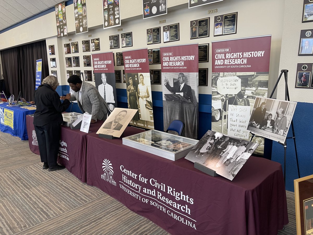 Center for Civil Rights History & Research (@uofsccrc) on Twitter photo While showcasing items housed by the <a href="/UofSCCRC/">Center for Civil Rights History & Research</a> and <a href="/UofSClibraries/">USC Libraries</a>, Malachi had an opportunity to view historical materials held by churches and other colleges and universities. 2/2 While showcasing items housed by the <a href="/UofSCCRC/">Center for Civil Rights History & Research</a> and <a href="/UofSClibraries/">USC Libraries</a>, Malachi had an opportunity to view historical materials held by churches and other colleges and universities. 2/2