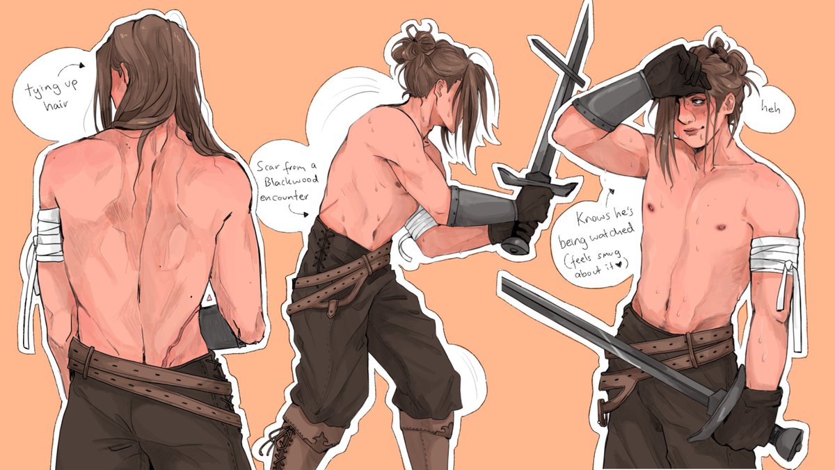 training on a warm day = cruel and unusual punishment for a certain blackwood witness (pt.1)

#aeronbracken #davosblackwood #brackenwood #davron #HOTD