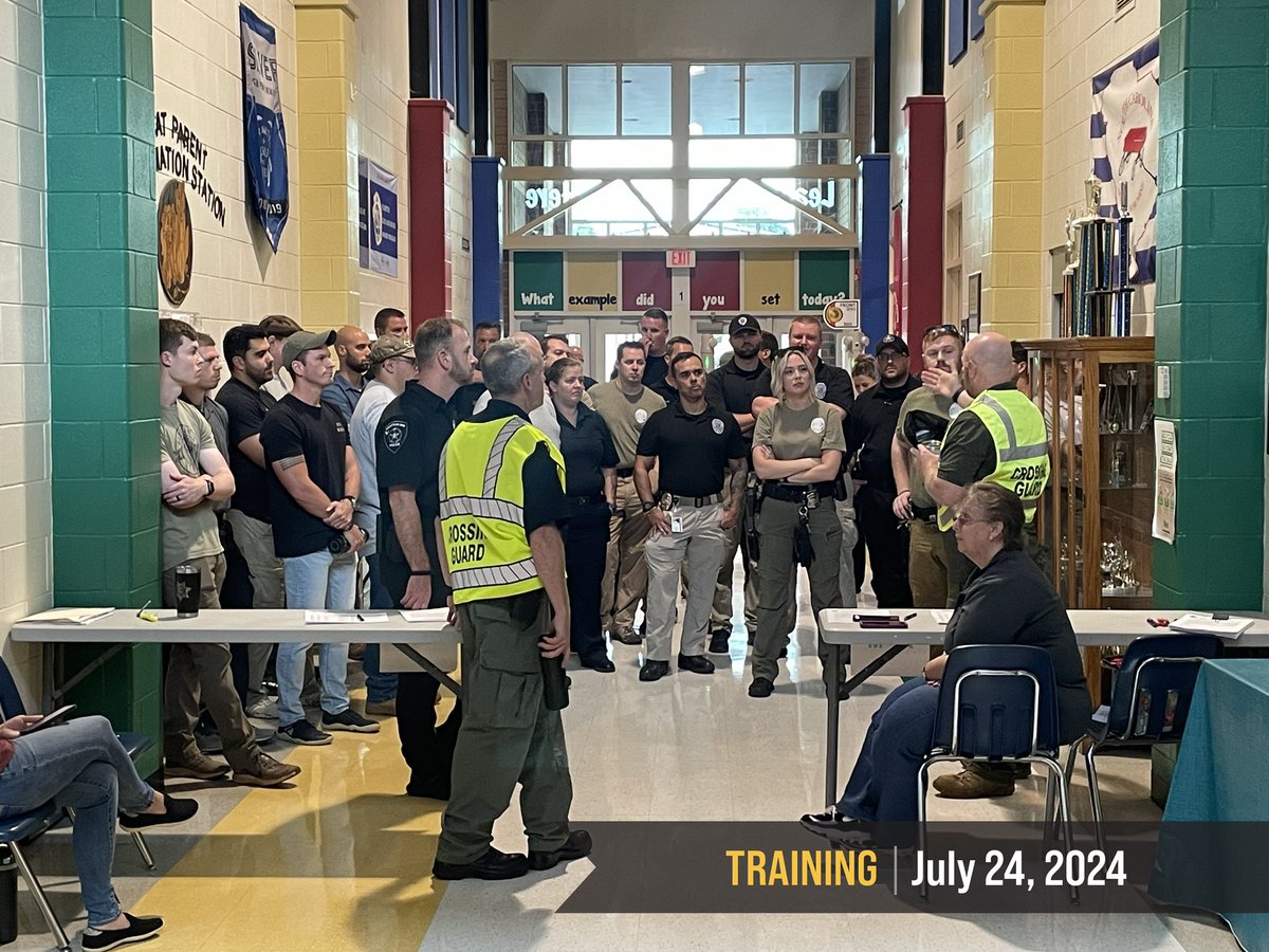 This week,  @gvlcoSheriff, local law enforcement and first responders held active shooter training at Taylors ES with more than 300 district/school personnel participating. It’s one of the many ways the district partners with law enforcement to put student and staff safety first.
