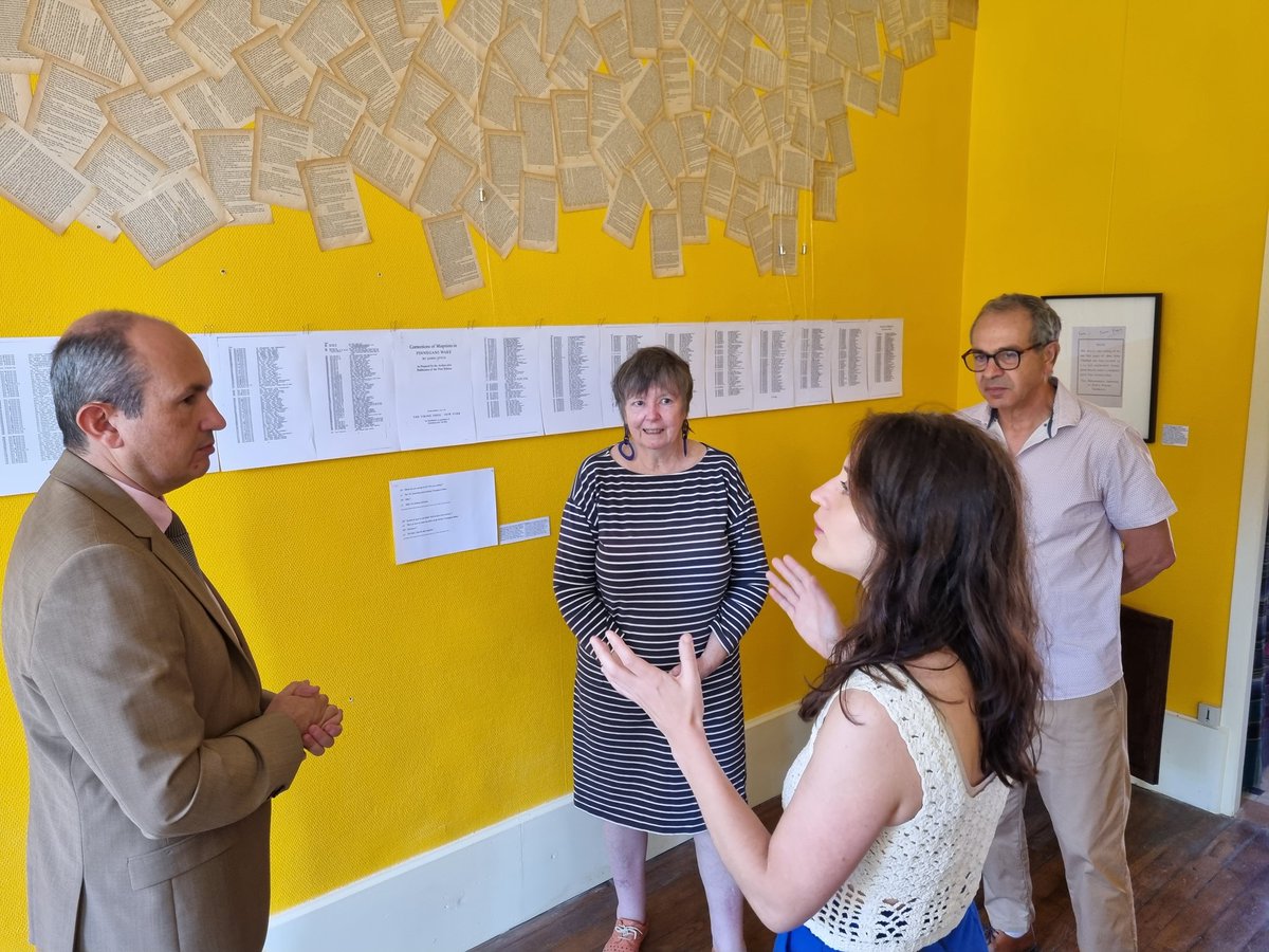 BenmiloudKarim's tweet photo. ✒️📚 Quelle émotion que de découvrir le petit musée James JOYCE, à St-Gérand-le-Puy (Allier), le village où l'écrivain irlandais se réfugia, avec son petit-fils Stephen, de déc. 1939 à la fin 1940, avant de mourir à Zurich le 13 janv. 1941, quelques jours après son arrivée. https://t.co/lHum9FJl3O