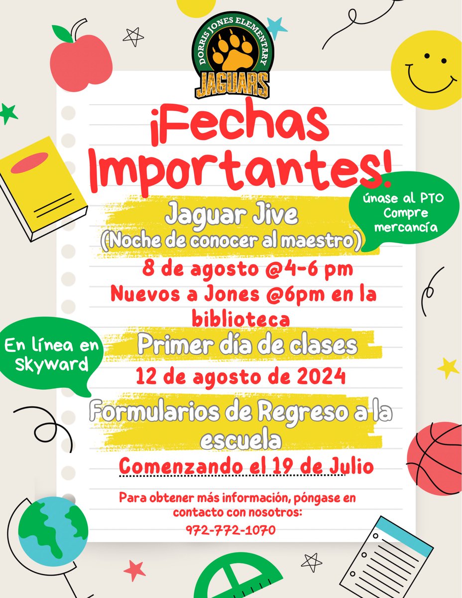 We can’t wait to see all our Jaguars back at school!