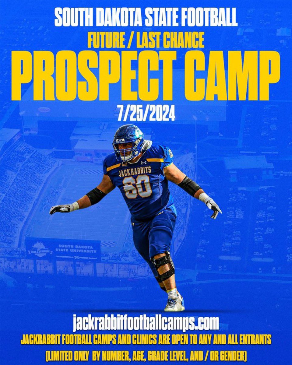 I will be attending <a href="/GoJacksFB/">SDSU Football</a> camp tomorrow