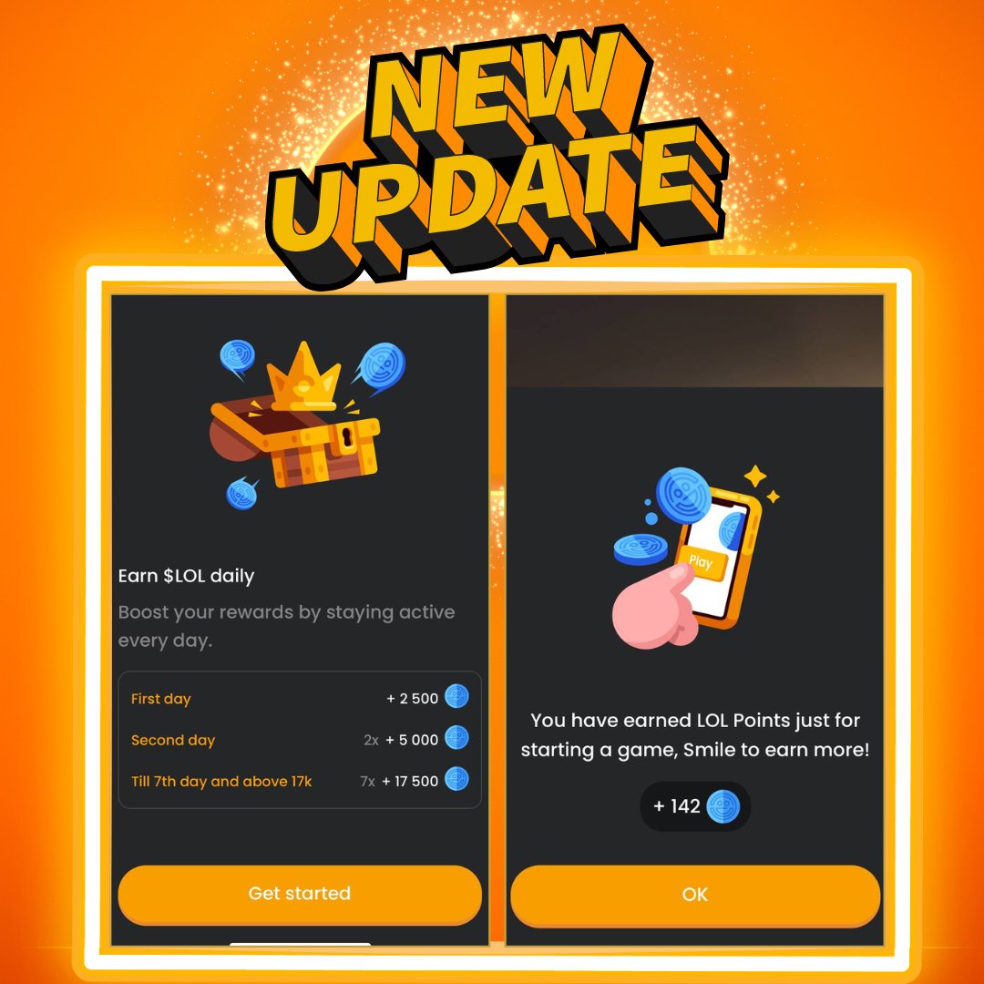 🆕 New Update Alert!

🔥 Daily Check-in Rewards: Open the app daily and collect up to 17,500 points! Don't miss out on your daily bonuses!

🎁 Bonus LOL Points for Starting a Game: Hit "Play" and receive bonus points instantly. Want even more points? Just smile!

💬 Join the