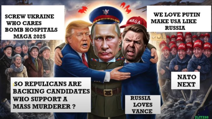 meliorist59's tweet photo. @LakotaMan1 Tfg and his mini me are cut from the same cloth, white sheets!!
#NeverTrumpVance
#VoteBlueToStopRacism
#ResistanceUnited
#ProudBlue https://t.co/z2QdzN8D2F