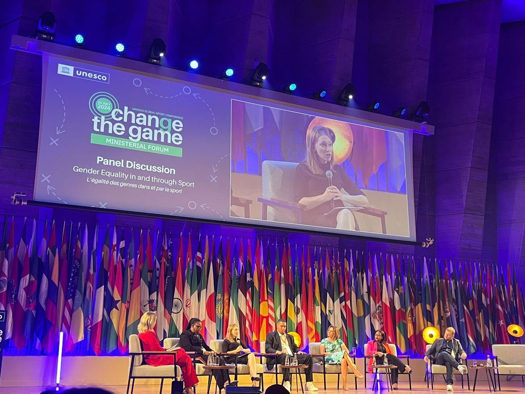 White House Gender Policy Council Archived (@whgpc46archive) on Twitter photo Ahead of the Paris 2024 Olympics, GPC Deputy Director Rachel Vogelstein spoke at the <a href="/UNESCO/">UNESCO 🏛️ #Education #Sciences #Culture 🇺🇳</a> "Change the Game!" Ministerial Forum about the Biden-Harris Administration's commitment to advance gender equality in and through Sport. Ahead of the Paris 2024 Olympics, GPC Deputy Director Rachel Vogelstein spoke at the <a href="/UNESCO/">UNESCO 🏛️ #Education #Sciences #Culture 🇺🇳</a> "Change the Game!" Ministerial Forum about the Biden-Harris Administration's commitment to advance gender equality in and through Sport.