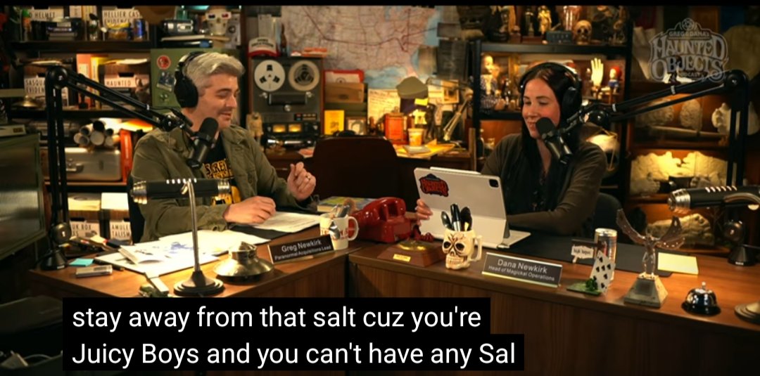 "Stay away from that salt you're juicy boys"