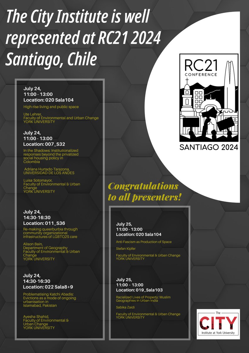 This week, we're at #rc21santiago. Find our presentation schedules below:
