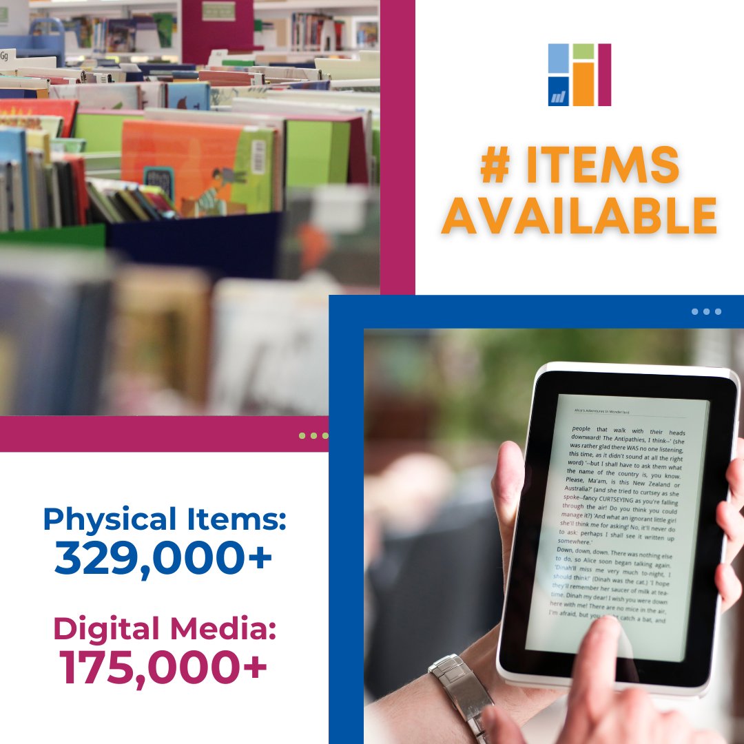 mcallenlibrary's tweet image. Ever wondered how many items MPL has? 🤔Based on 2023 stats, we have 329K+ physical items for checkout and 175K+ digital items.
That’s over half a million items waiting for you to explore and enjoy! #LibraryCollection