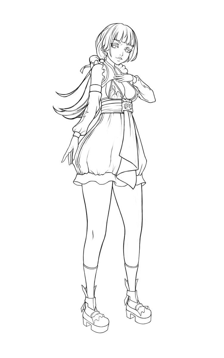 JosuSenpai's tweet photo. Outfit Design, Building up the portfolio. https://t.co/Q2OFiSH1qA