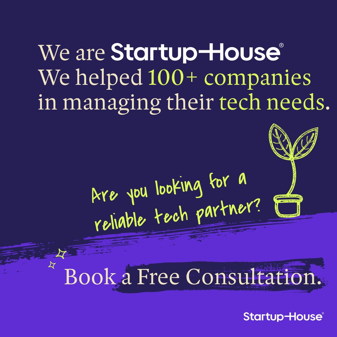 startuphousecom's tweet photo. At Startup House, we've helped over 100 companies manage their tech needs efficiently and effectively. Whether you're a startup or an established business, our expertise can help you thrive.

#TechPartner #StartupSupport #FreeConsultation #TechSolutions https://t.co/9WXg3T998v