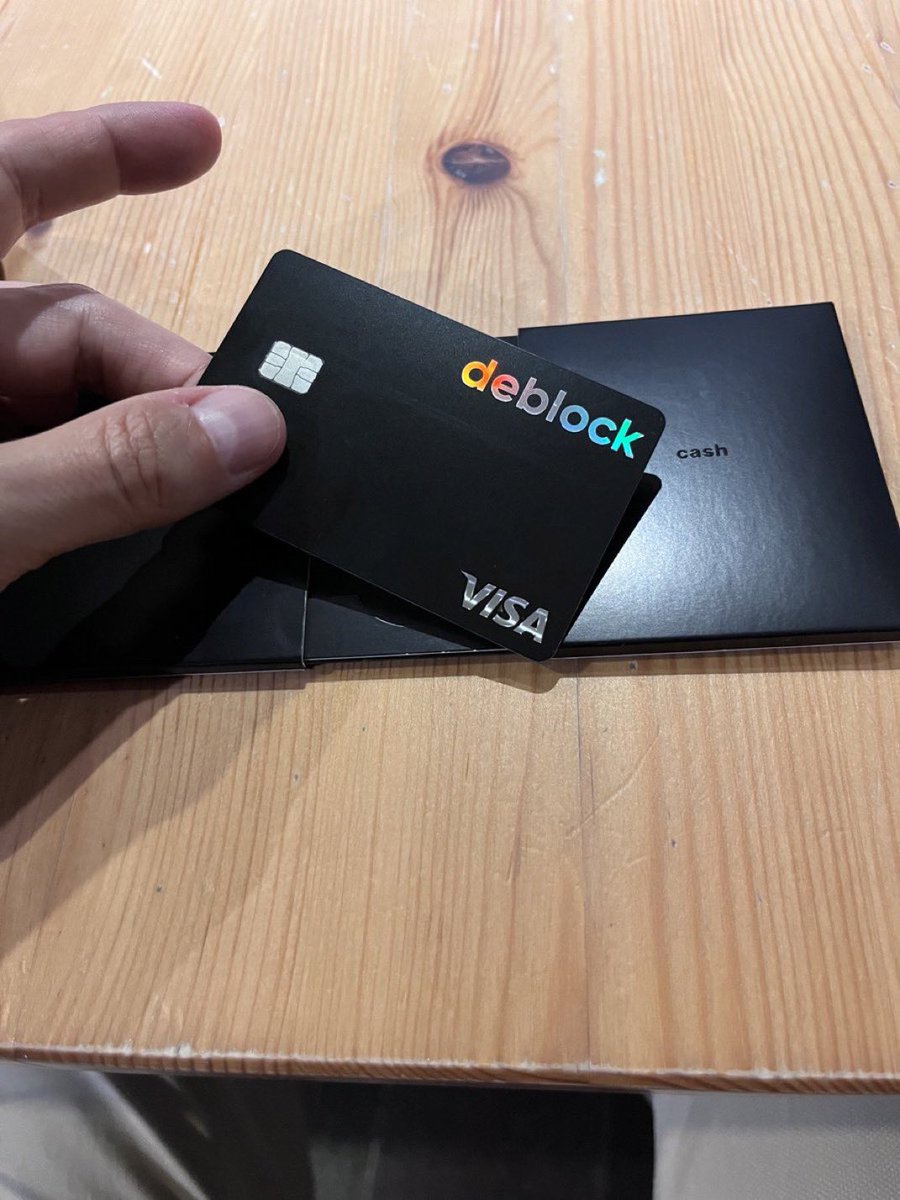My new <a href="/DeblockApp/">Deblock</a> black card is sick 🔥💳🤗