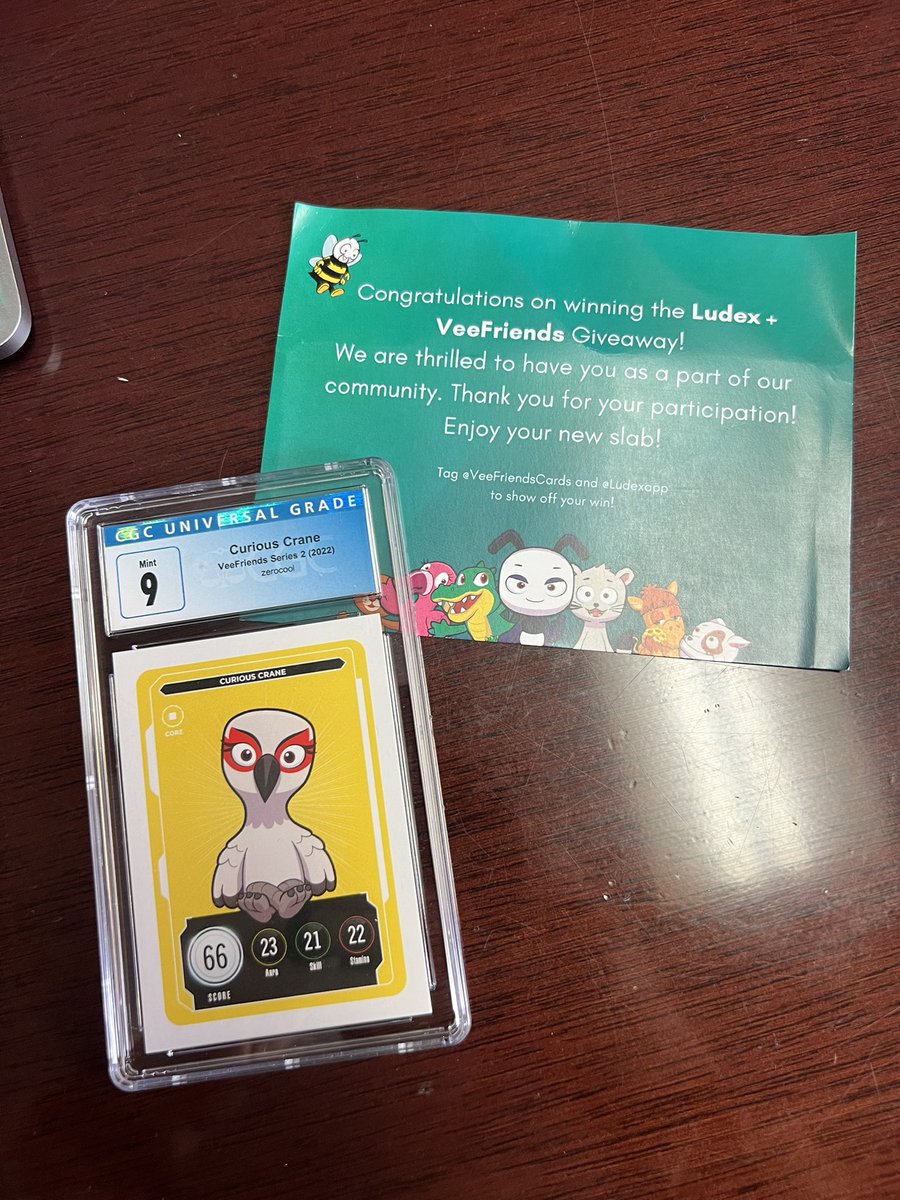 Thank you <a href="/garyvee/">Gary Vaynerchuk</a> and <a href="/veefriends/">VeeFriends</a>!! Super cool seeing this in the mailbox 🤘🏼🙌😝