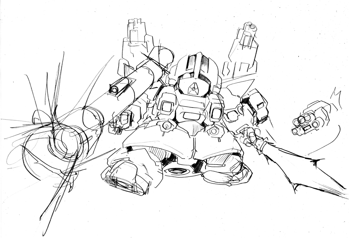 ビルドならくがき　P・ジオングフルウェポン（仮）

P・ジオングに武装強化をした機体。B3グフの様に腕部をノーマルな手に差替、GP-02MLRSが装備していたスキウレバズーカの他、大型ビームソードを使用する。
有線腕部ビーム砲は両手にOP化した他、ネオジオングを参考に背面にもセットされる