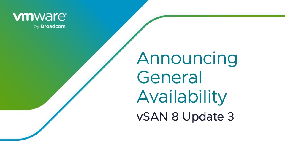 vSAN 8 Update 3 is now generally available for all customers and partners to deploy! ✅ In case you missed it, see what's new in the blog: blogs.vmware.com/cloud-foundati…