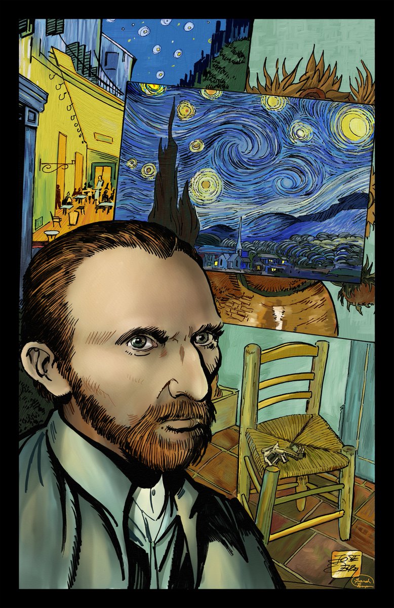 Jose_Delbo's tweet photo. "𝗧𝗵𝗲 𝗠𝗮𝘀𝘁𝗲𝗿𝘀" collection 1/1 and 5/5 auctions of José's pieces depicting Cézanne and Van Gogh is live now!   

Bidding closes tomorrow at 3PM ET and 4PM ET, respectively.  

Check out the pieces here:  

Paul Cézanne: https://t.co/q0wJqkRlav

Vincent van Gogh: https://t.co/FztytyruID