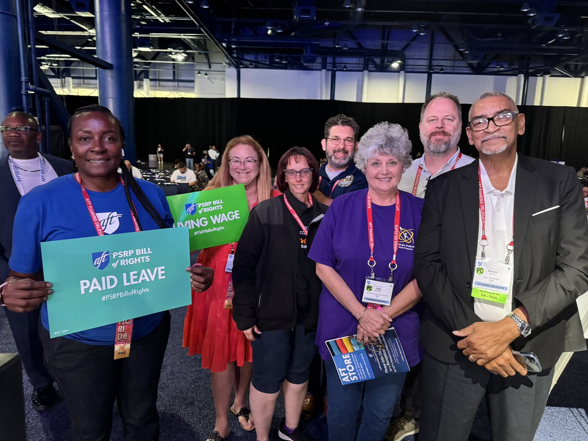 Education support staff and paraprofessionals are ESSENTIAL to our community schools. They deserve living wages, dignity and respect for their work! You can tell Congress to pass the #PRSPbillofrights at this link: 

actionnetwork.org/letters/psrp-b… #RealSolutions <a href="/AFTunion/">AFT</a>